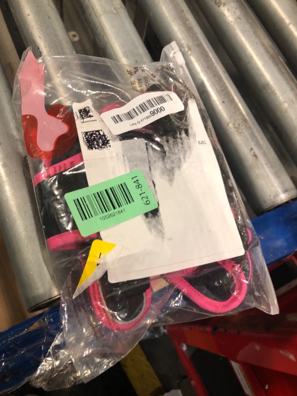 Photo 1 of rabbitgoo Dog Harness No Pull with 2 Leash Clips, Adjustable Soft Padded, Reflective Oxford No Choke Pet Vest with Easy Control Handle for Large Dogs, Black & Hot Pink, M