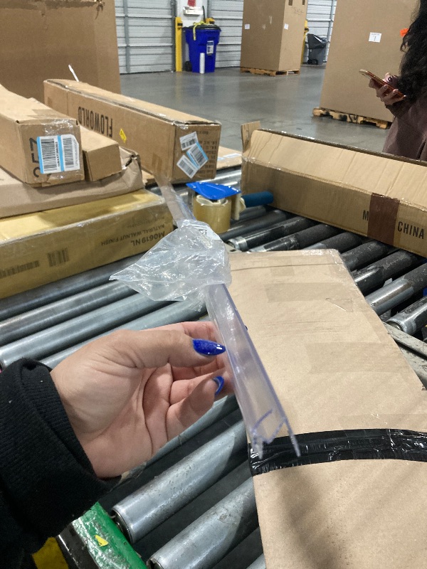 Photo 1 of *** 32" / USED ***MCOCOD 36" Shower Door Bottom Seal Strip for 3/8" (10mm) Glass – Ultra Clear Polycarbonate Shower Door Sweep, Single Pack