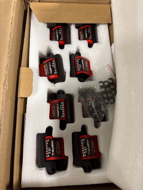 Photo 1 of *MISSING PARTS*
BANG4BUCK 8Pcs Ignition Coils Pack Square Type UF271 D581 + 8Pcs 8mm Spark Plug Wires Set High Voltage Energy for Cadillac Chevrolet GMC Part Number 12558693 12556893 3859078
