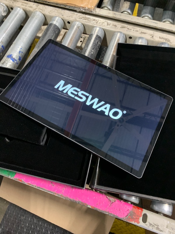 Photo 1 of MESWAO 15.6 Inch Android 14 Tablet, 2025 Large Tablet with1080 IPS HD Display Big Screen, 8-Core, 6GB+128GB, Support 1TB TF Card, 12000mAh Long Lasting Battery for Movie/Work-Space Gray