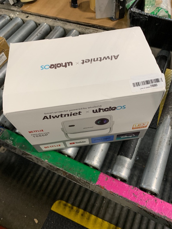 Photo 1 of [Auto Focus & Netflix Licensed]Smart Projector with Wifi and Bluetooth, Mini Projector 4K Support 400ANSI, Built-in Android 13, Upgraded Auto Keystone Portable Proyector for HomeTheater/Outdoor