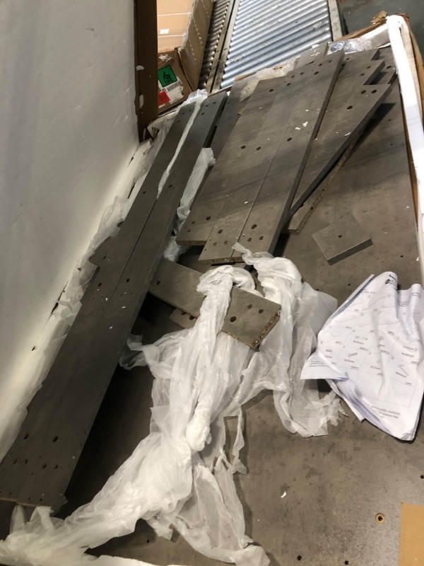 Photo 1 of ** USED / UNTESTED / MISSING PARTS *** GIA Home Furniture Series Rectangular 59' x 35" Seamless Table top Dining Room Table, Cement Gray Finish