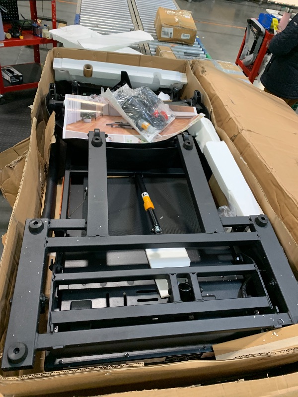 Photo 1 of ** VERY USED/ UNTESTED/ MISSING PARTS / DAMAGE MAJOR *** THERUN Treadmills for Home, Walking Pad with Auto Incline 0-15%, Workout Equipment for Running & Walking, Folding Treadmill with Built-in Fan, Heart Rate Sensor, Compatible with Bluetooth, Apps