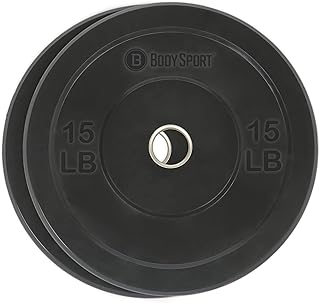 Photo 1 of * SIMILAR/ FACTORY SEALED * ** AMGYM Bumper Plates, 2-Inch Olympic Weight Plates with Steel Insert for Weight Lifting and Strength Training, Pairs or Sets?15 LB ?