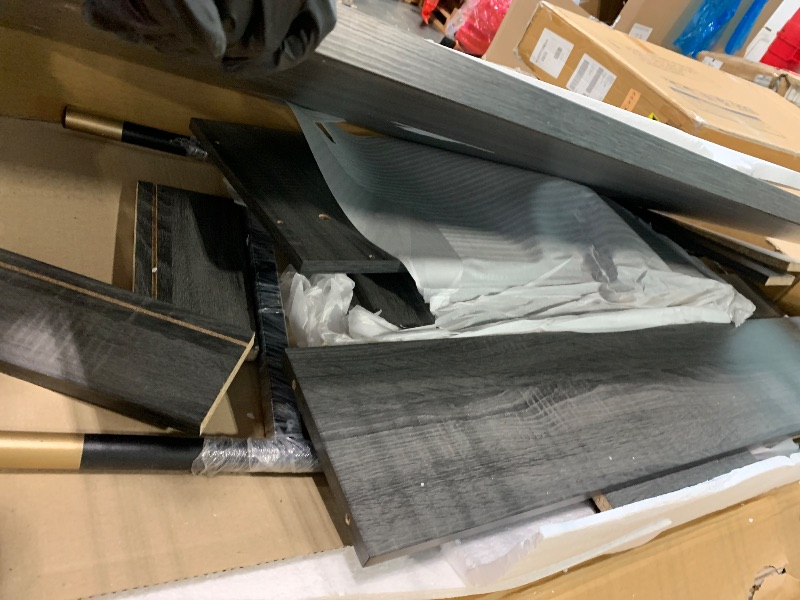 Photo 1 of ** USED/ MISSING PARTS / UNTESTED ** Modway EEI-6284-BLK-CHA Nexus Office Desk, Black Charcoal