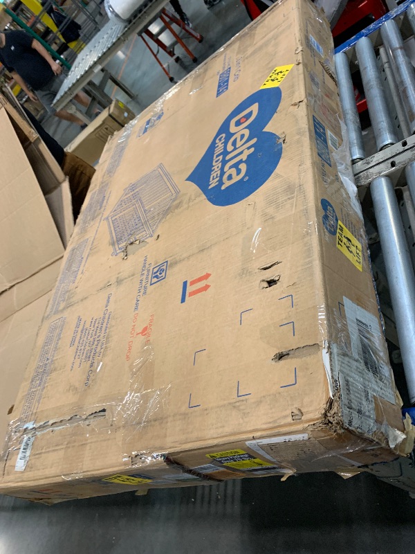 Photo 1 of ** USED / UNTESTED / MISSING PARTS ** Delta Children Ava 3-in-1 Convertible Baby Crib, Greenguard Gold Certified, White/Black Espresso