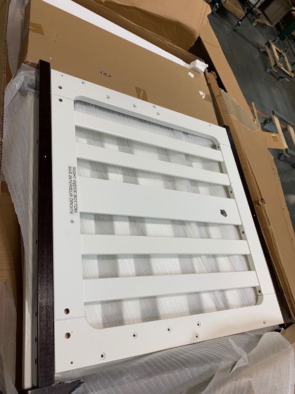 Photo 1 of ** USED / UNTESTED / MISSING PARTS ** Delta Children Ava 3-in-1 Convertible Baby Crib, Greenguard Gold Certified, White/Black Espresso