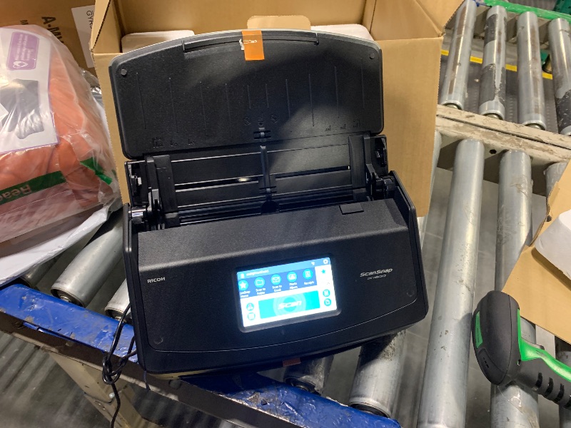 Photo 1 of ** used/ untested *** ScanSnap iX1600 Wireless or USB High-Speed Cloud Enabled Document, Photo & Receipt Scanner with Large Touchscreen and Auto Document Feeder for Mac or PC, 17 watts, Black