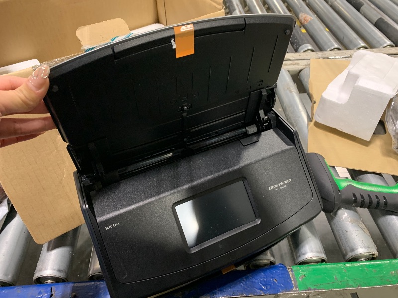 Photo 1 of ** used/ untested *** ScanSnap iX1600 Wireless or USB High-Speed Cloud Enabled Document, Photo & Receipt Scanner with Large Touchscreen and Auto Document Feeder for Mac or PC, 17 watts, Black