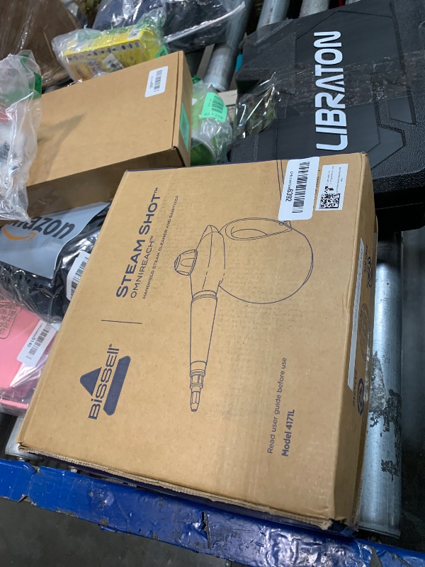 Photo 1 of **MINOR DAMAGE**
BISSELL® Steam Shot™ OmniReach handheld portable steam cleaner for tile, grout, windows, bathrooms, kitchens, fabric steaming tool