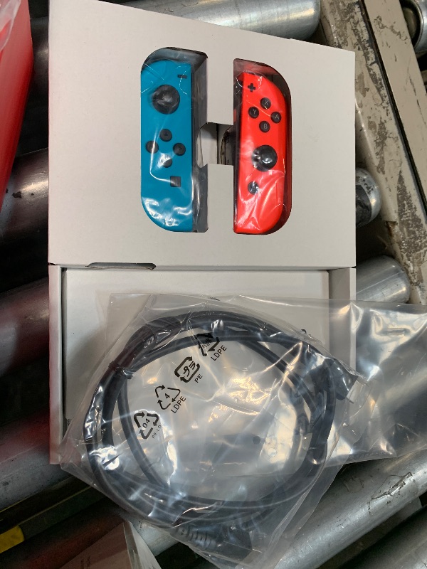 Photo 1 of ***USED/ UNTESTED ** Nintendo Switch™ with Neon Blue and Neon Red Joy?Con™