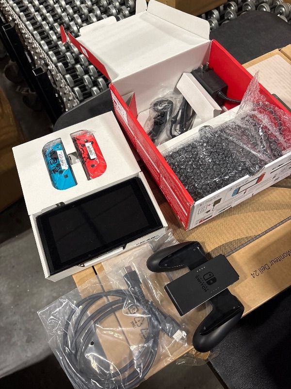 Photo 1 of ***USED/ UNTESTED ** Nintendo Switch™ with Neon Blue and Neon Red Joy?Con™