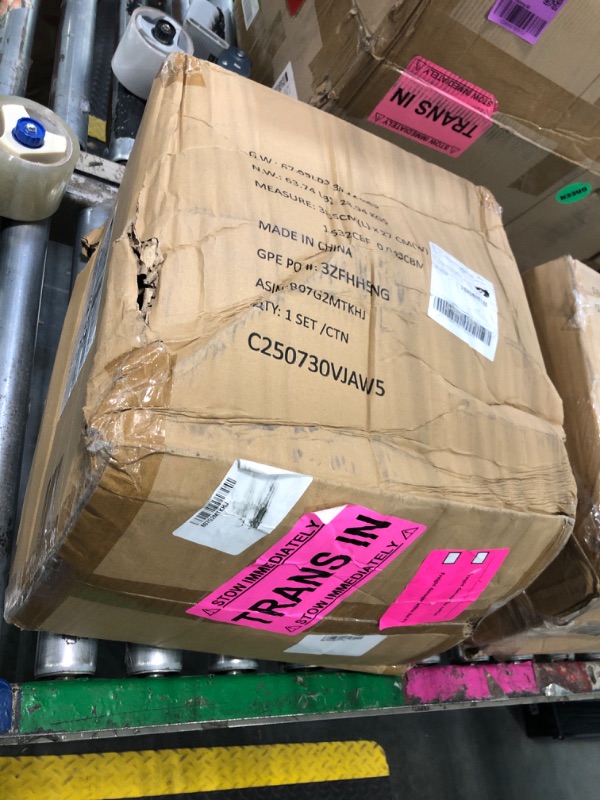 Photo 1 of ** factory sealed *** Amazon Basics Neoprene Dumbbell Hand Weights, Rack with 3 Pairs (5, 10, and 15 Pounds), Green/Blue/Grey