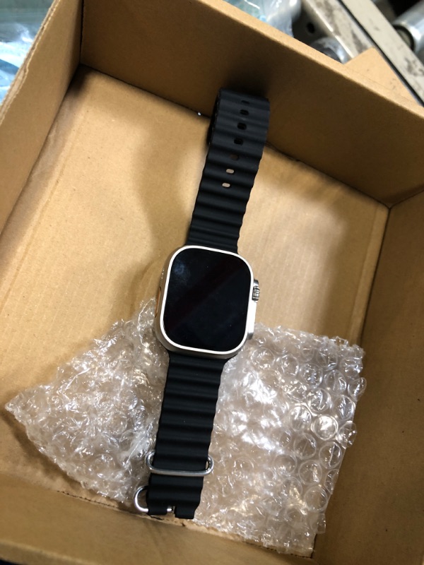 Photo 1 of ** used / untested ** Apple Watch Ultra [GPS + Cellular 49mm] Titanium Case with Midnight Ocean Band, One Size (Renewed Premium)