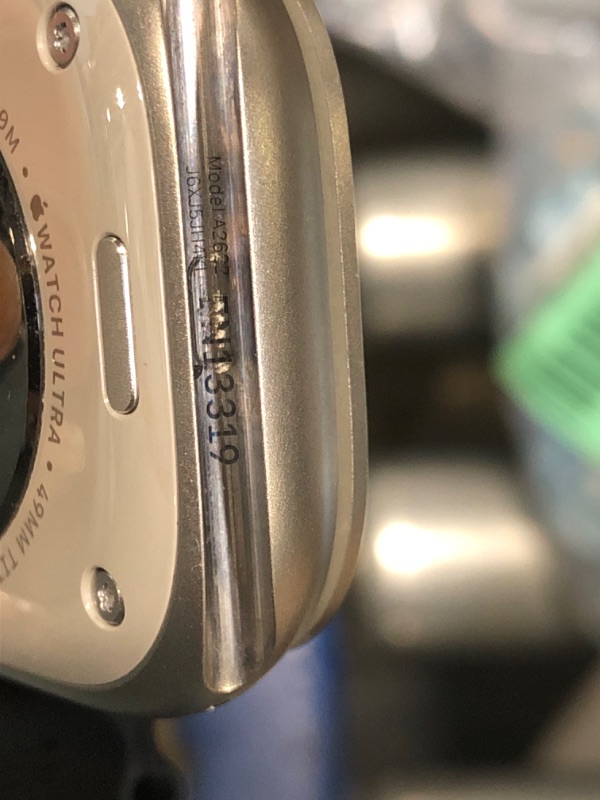 Photo 1 of ** used / untested ** Apple Watch Ultra [GPS + Cellular 49mm] Titanium Case with Midnight Ocean Band, One Size (Renewed Premium)