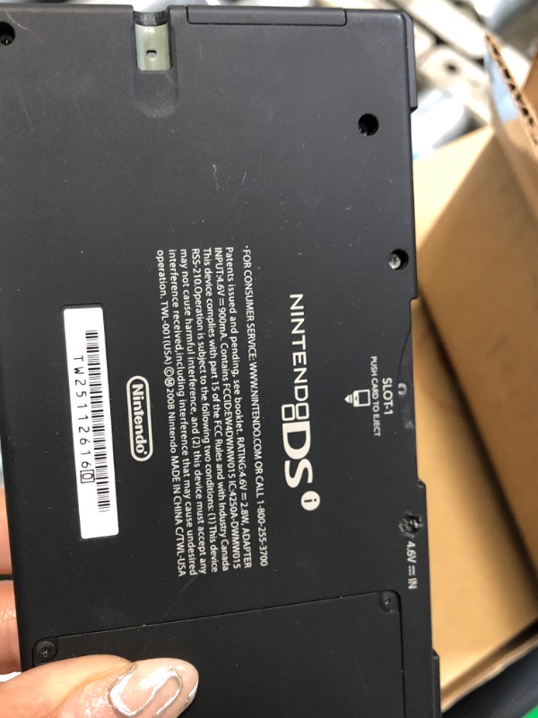 Photo 1 of ** USED* UNTESTED** Nintendo DSi - Handheld game console - black (Renewed)