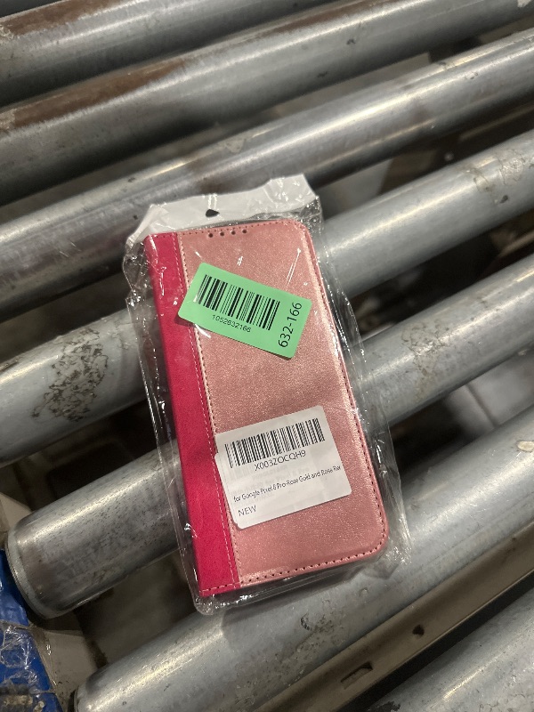 Photo 1 of ?????? for Google Pixel 8 Pro Case Wallet with Card Holder Flip Cover with Credit Card Slots -Rose Gold & Rose red