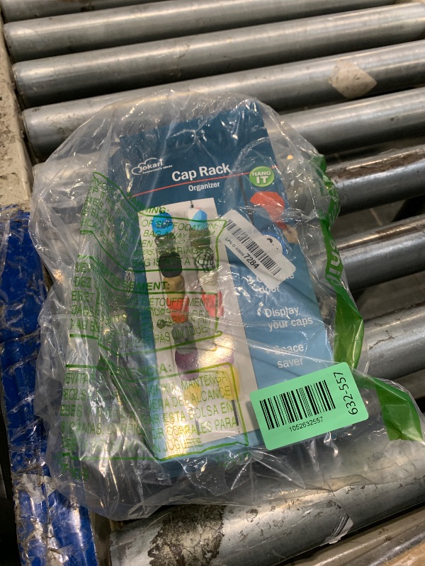 Photo 1 of **MINOR DAMAGE - USED**
Jokari Over the Door Cap Rack Organizer 2 Pack Holds Up to 16 Baseball Hats Hat Storage System for Men Women and Kids Adjustable Closet Hanger with Hooks for Easy Hat Display