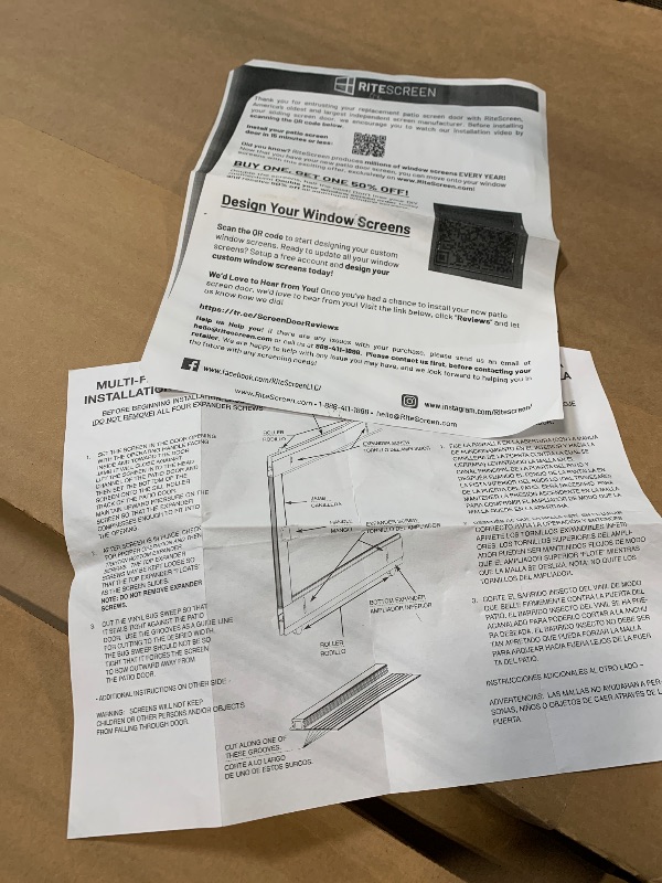 Photo 1 of **damaged**Ritescreen white door