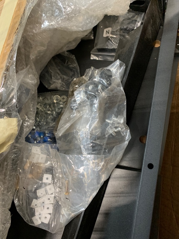 Photo 1 of **used**Tribesigns L-Shaped Computer Desk with 3 Drawers, Reversible Corner Home Office Desk with Shelves, 53-Inch Industrial PC Desk Study Writing Table Workstation for Small Space, black