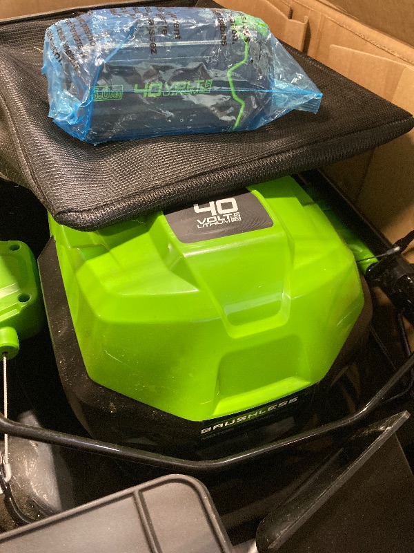 View 5 of **USED**Greenworks 40V 21" Brushless Cordless (Self-Propelled) Lawn Mower (75+ Compatible Tools), 5.0Ah Battery and Charger Included