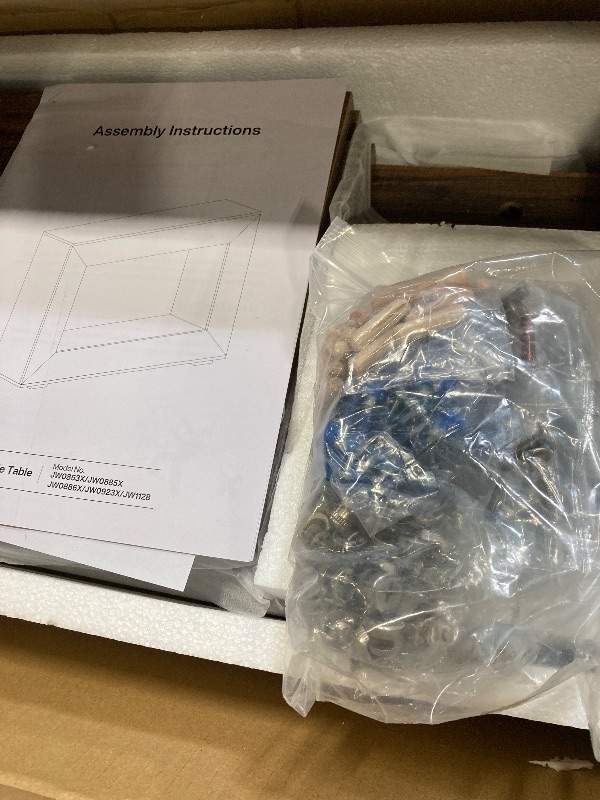 Photo 4 of Tribesigns Farmhouse Console Table, 47 Inches Entryway Console Table with Storage, Industrial Hallway Accent Table for Living Room, Entrance