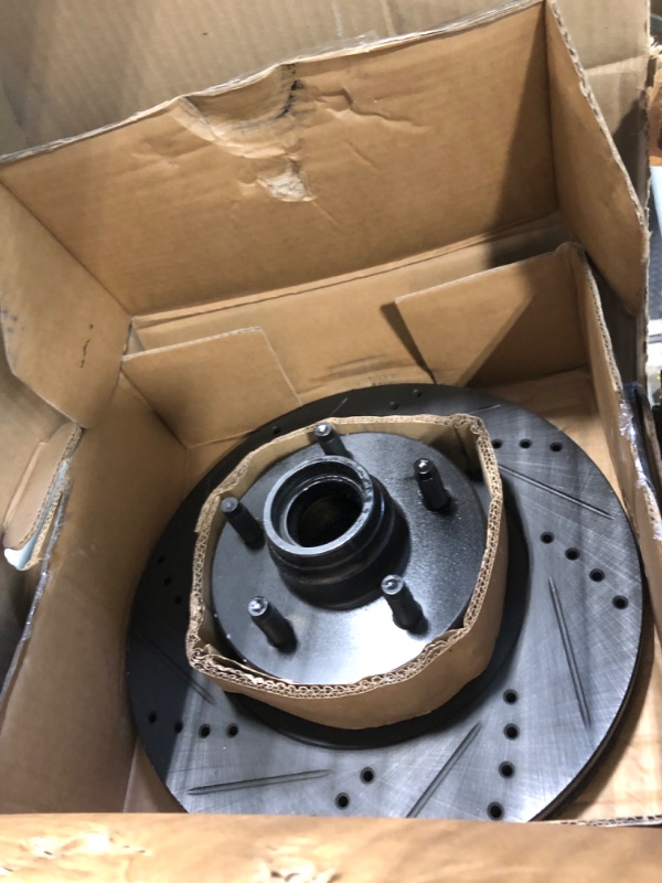 Photo 4 of R1 Concepts Front and Rear Brake Kit For 2001-2002 Ford Explorer| Drilled Slotted Brake Rotors| Optimum OEP Brake Pads and Rotors Kit| Hardware included