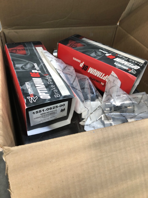 Photo 3 of R1 Concepts Front and Rear Brake Kit For 2001-2002 Ford Explorer| Drilled Slotted Brake Rotors| Optimum OEP Brake Pads and Rotors Kit| Hardware included