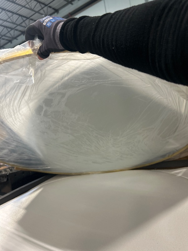 Photo 1 of BEAUTYPEAK 40 Inch Round Mirror, Metal Frame Circle Mirror, Wall Mounted for Entryway, Bathroom, Vanity, Living Room, Gold