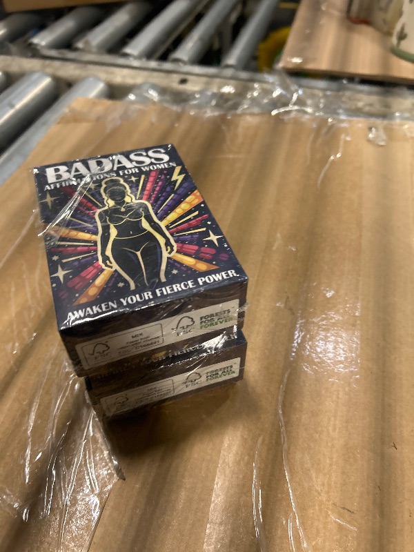 Photo 1 of ****2 PACK***
QUOKKA Badass Affirmation Cards for Women – 95 Fierce Daily Motivational Messages to Awaken Power, Boost Confidence, and Uplift Mindset – Self Care and Mental Strength Gift for Her