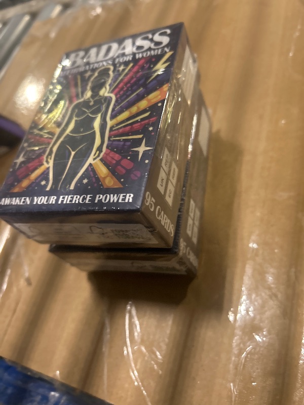 Photo 1 of *** 2 PACK****
QUOKKA Badass Affirmation Cards for Women – 95 Fierce Daily Motivational Messages to Awaken Power, Boost Confidence, and Uplift Mindset – Self Care and Mental Strength Gift for Her