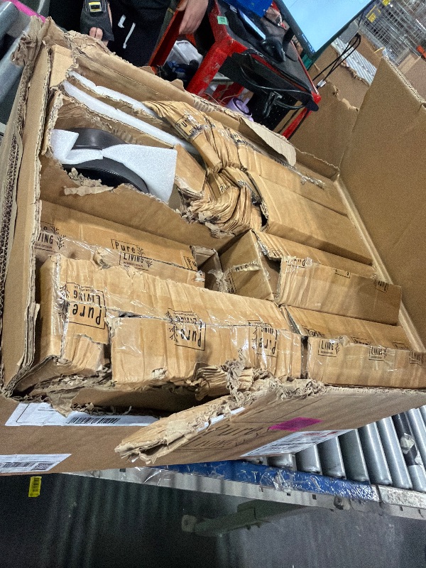 Photo 1 of ****UNKNOWN IF MISSING/BROKEN PIECE***** 32 Piece Dinnerware Sets for 8 - Modern Style Stoneware Dinnerware Set - Scratch Resistant, Dishwasher Safe Plates and Bowls Sets Ceramic, Dish Set, Bowl and Plate Set - Black and Petrol Blue…