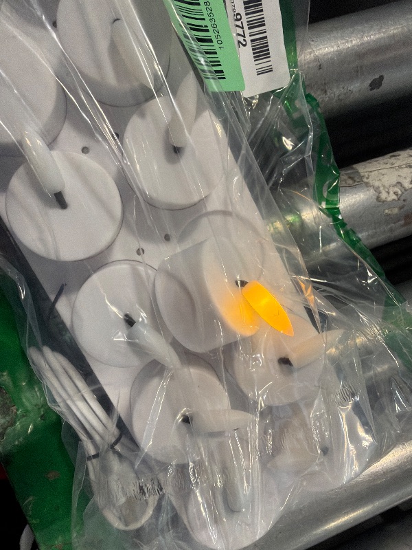 Photo 1 of ****ONLY CONTROL IS MISSING****Rechargeable Flameless Tea Lights Candles with Charging Station 12Pcs Battery Tea Lights Candles with Remote & Timer LED Tealight Flickering Realistic for Home Christmas Wedding Decor - White