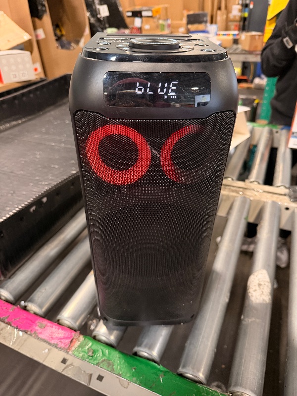 Photo 1 of ***NOT ALL LEDS TURN ON****BOHINI Bluetooth Speaker, 160W Peak Powerful Loud Stereo Sound Deep Bass Wireless Boombox Portable Large Party Speakers with Subwoofer TWS Pairing Dynamic LED Light for Outdoor Camping Backyard Events