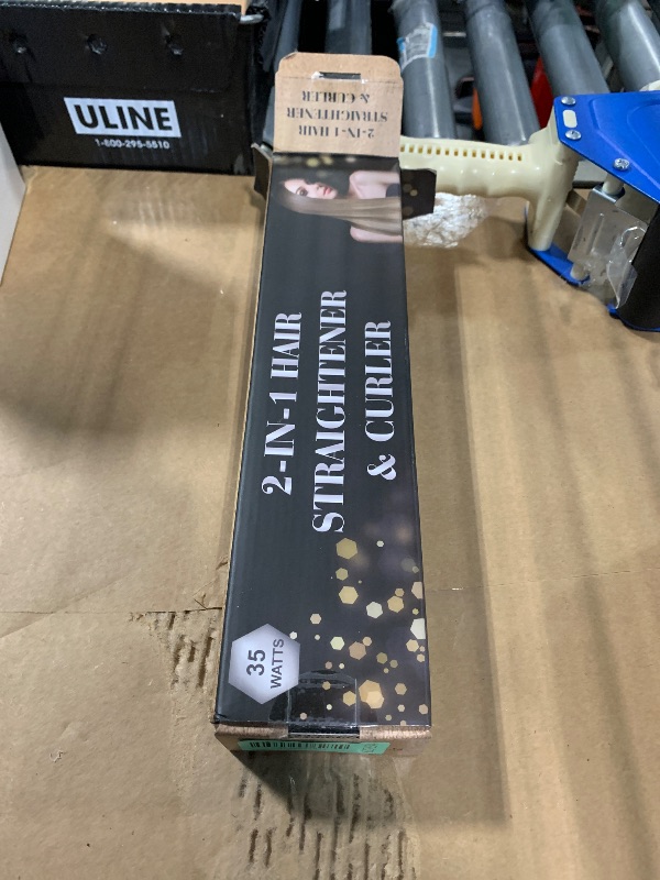 Photo 1 of Nicebay 1” Titanium Flat Iron, Fast Heating Hair Straightener & Curler,with 5 Temp Settings, Negative Ion Technology,Travel-Friendly, Smooth Salon Design