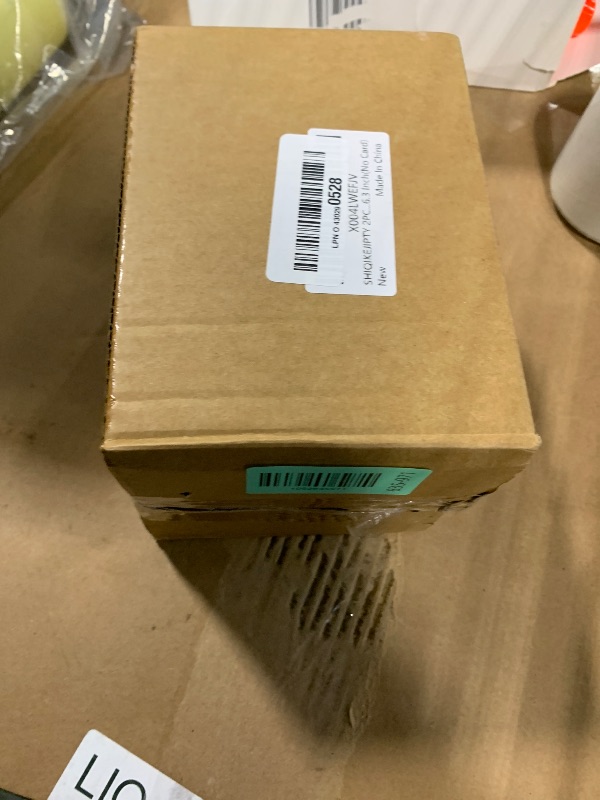 Photo 1 of ***MISSING ONE PIECE*** SHIQIKEJIPTY 2PCS Acrylic Index Card Holder 4x6 Black Note Card Organizer Box Card Display Stand Business Card Organizer Box Postcard Display Rack for Desk Office Classroom 4.7*2.3*6.3 Inch(No Card)