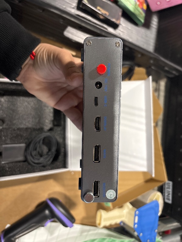 Photo 1 of DICHEN DMA 4K Fuser Combiner Display Overlay Adapter,1K360HZ/2K240HZ/3K165HZ/4K120HZ HD Multimedia Interface Synthesizer,DisplayPort v1.4,Lossless Transmission,Supply for Gaming Conferencing,Bank Data Centers