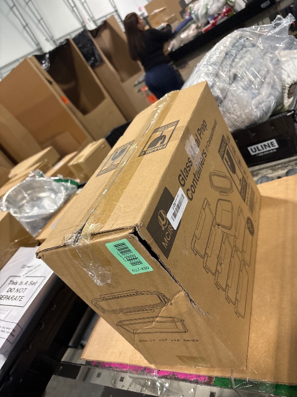 Photo 1 of [8-Pack,30 oz]Glass Meal Prep Containers,Glass Food Storage Containers,Airtight lunch Containers with Lids, Microwave, Oven, Freezer and Dishwasher