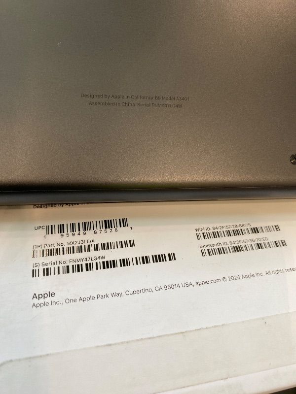 Photo 1 of **AS IS, FINAL SALE** Apple 2024 MacBook Pro Laptop with M4 Pro, 14?core CPU, 20?core GPU: Built for Apple Intelligence, 14.2-inch Liquid Retina XDR Display, 24GB Unified Memory, 1TB SSD Storage; Space Black
