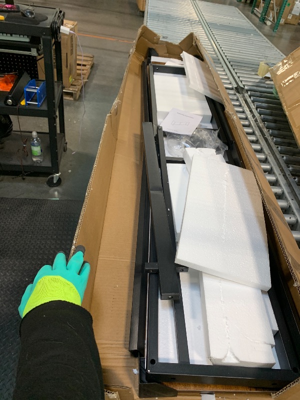 Photo 1 of ***SIMILAR ITEM***
Claiks Electric Standing Desk, Adjustable Height Stand up Desk, 24x48 Inches Sit Stand Home Office Desk with Splice Board, Black Frame/Rustic Brown Top