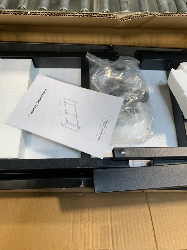 Photo 1 of ***SIMILAR ITEM***
Claiks Electric Standing Desk, Adjustable Height Stand up Desk, 24x48 Inches Sit Stand Home Office Desk with Splice Board, Black Frame/Rustic Brown Top