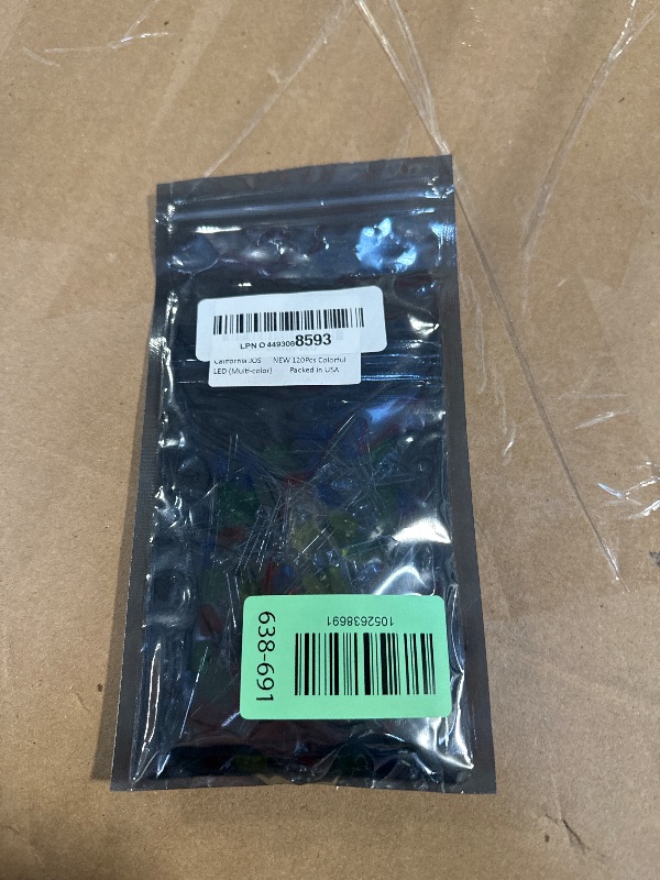 Photo 1 of (120 Pcs) California JOS 5mm LED Light Diodes, LED Circuit Assorted Kit for Science Project Experiment (Multi-Colored - 5 Color)