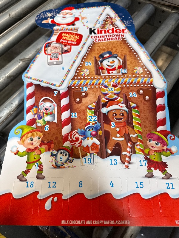 Photo 1 of ** SIMILAR IMAGE **Kinder 2025 Advent Calendar, 24 Individually Wrapped Pieces, Chocolate Candy, 4.4 oz?