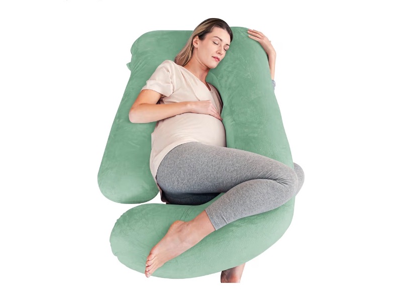 Photo 1 of ** SIMILAR IMAGE**Cute Castle Pregnancy Pillows, Soft U-Shape Maternity Pillow with Removable Cover - Full Body Pillows for Adults Sleeping - Pregnancy Must Haves - Jumbo 57 Inch - Green