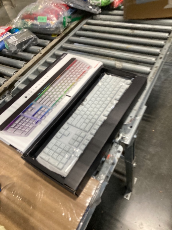 Photo 1 of Alienware Low-Profile RGB Gaming Keyboard AW510K Light, Alienfx Per Key RGB Lighting, Media Controls and USB Passthrough, Cherry MX Low Profile Red Switches, Lunar light