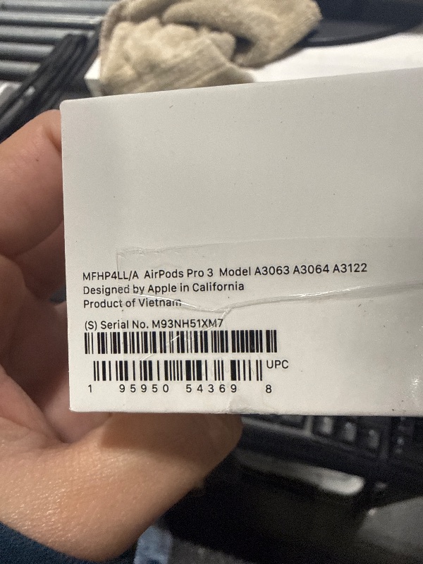 Photo 1 of ***FACTORY SEAL BROKEN FOR INSPECTION*** 
Apple AirPods Pro 3 Wireless Earbuds, Active Noise Cancellation, Live Translation, Heart Rate Sensing, Hearing Aid Feature, Bluetooth Headphones, Spatial Audio, High-Fidelity Sound, USB-C Charging