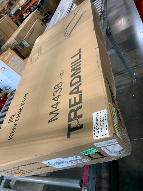 Photo 1 of ** INCLUDED HARDWARE** RHYTHM FUN Treadmill with Incline, 8.0 MPH Treadmills for Home with 8% Incline, Foldable Treadmill with Handles, Low Noise Walking Pad for 300 lbs