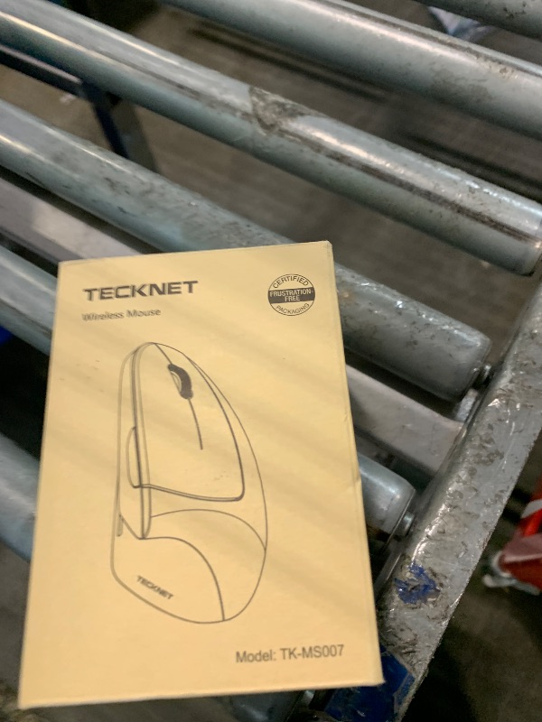 Photo 1 of ***CABLE MISSING*** TECKNET Ergonomic Mouse Wireless, Echargeable Mouse Wireless Silent for Carpal Tunnel Right Hand, 2.4GHz USB-A Vertical Mouse for Laptop,5 Adjustable 4800 DPI, Computer,MacBook, Desktop(Not-USB-C)