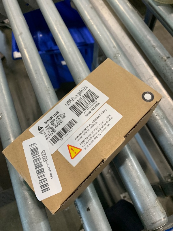 Photo 1 of OCT17 Wooden Wood Clock, New Version LED Alarm Digital Desk Clock Adjustable Brightness, Alarm Time, Displays Time Date Temperature - Black