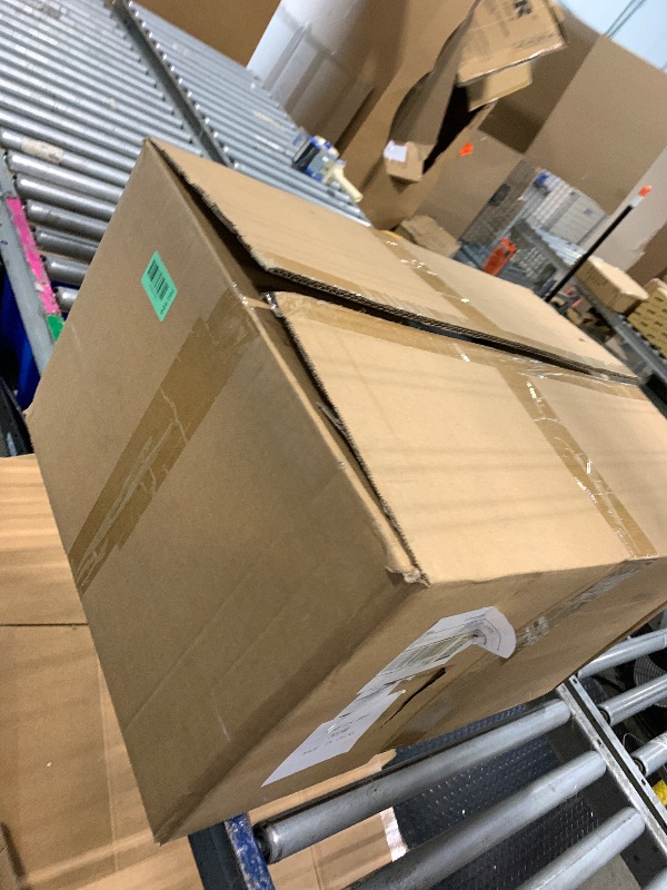 Photo 1 of Oneluck Large Cat Litter Box with Transparent Covered,Mat and Scoop, Convenient for Observing Cats, Front Door Flap for Privacy, Gray (23.5" L x 16.9" W x 15.76" H)